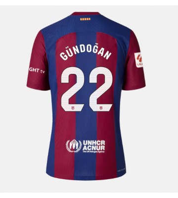 Barcelona Ilkay Gundogan #22 Primera Equipación Mujer 2023-24 Manga Corta